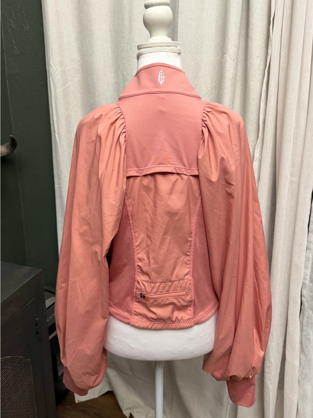 Free People Movement Color Me Happy jacket features distinct balloon sleeves  M